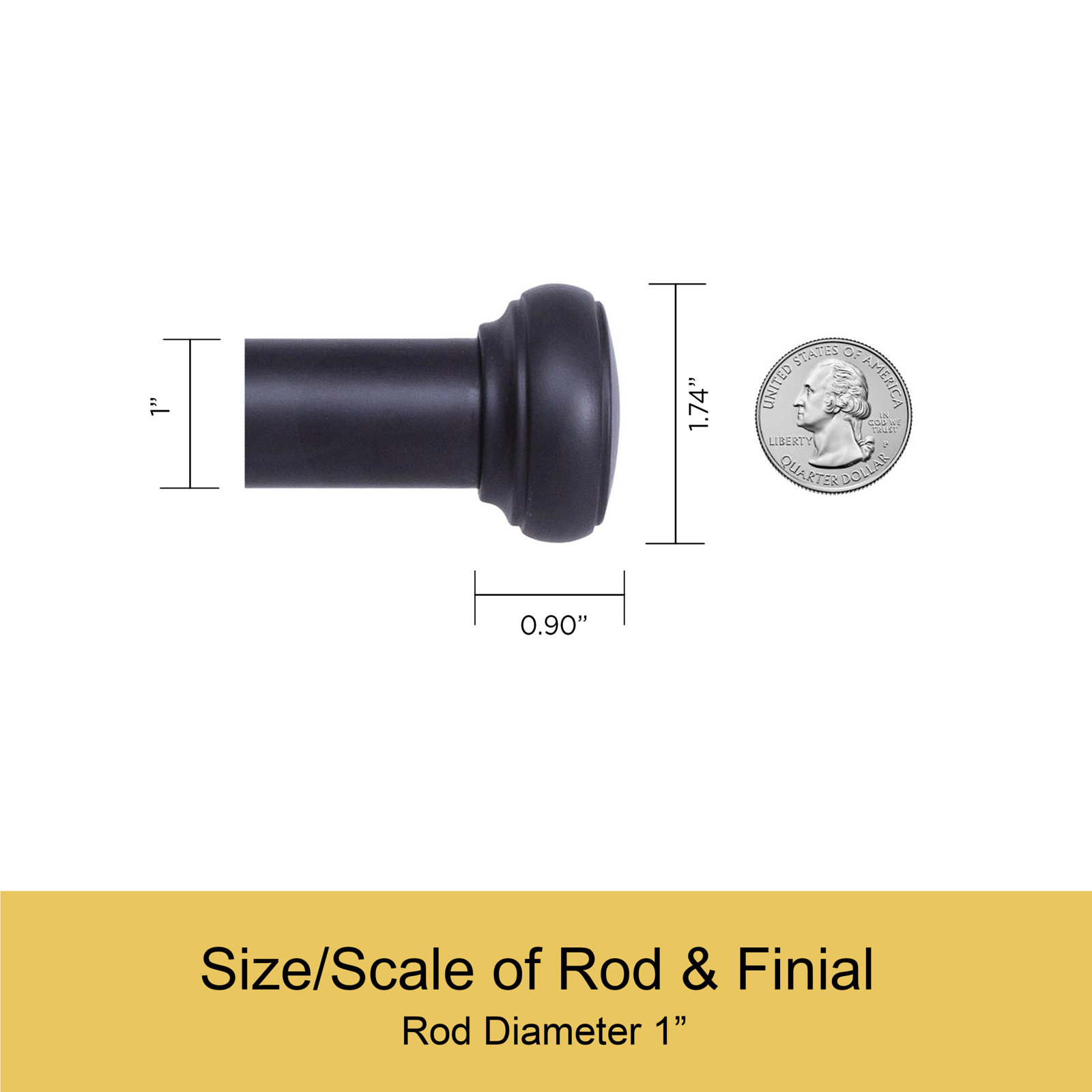 Kincaid Weaver Cap End Curtain Rod