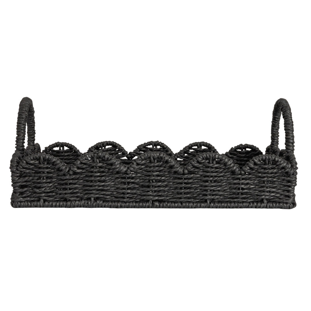 Fraga Handwoven Coffee Table Tray with Scalloped Edge Birch Lane™ 