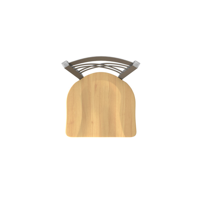 Tabouret tournant 820 Catalina, Bois - Érable naturel, Tabouret de comptoir (siège d'une hauteur de 25 p