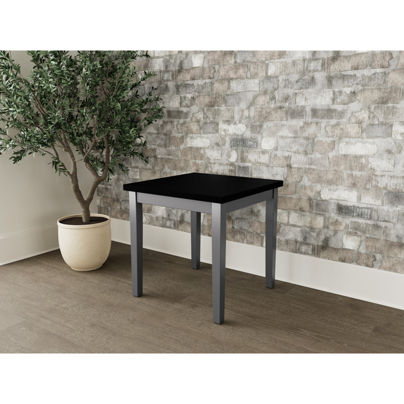 Table de bout en bois Lenox, H 20 po x l 20 po x P 20 po, Étain