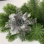 12 fausses fleurs de Noël à motif de poinsettias scintillants