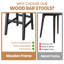 Leather Bar Chairs Set of 2/4, Bar Height Stools Counter Stools with Wood Leg & Non-Slip Feet, Vintage Island Stools for Kitchen Island Dining Room Patio-220641576-220641577