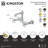 Kingston Brass English Country Two-Handle 2-Hole Wall Mount Bathroom Faucet-99099816