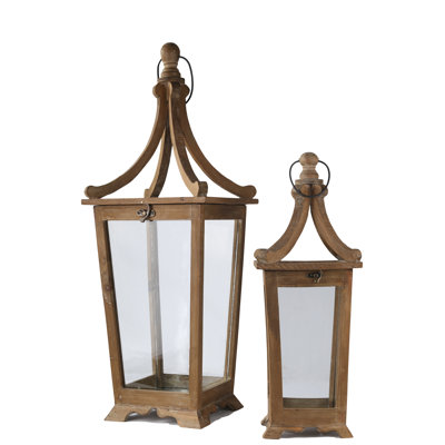 Ensemble de lanternes carrées 2 pièces