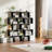 Geometric Bookcase 62.6'' H Geometri 5-Tier Bookcase-663637676