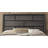 Grey Finish King Size Panel Bed