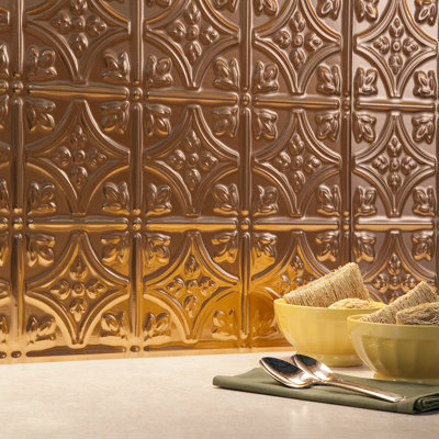 FASÄDE Traditional Style/Pattern 1 Decorative Vinyl 18in x 24in Backsplash Panel