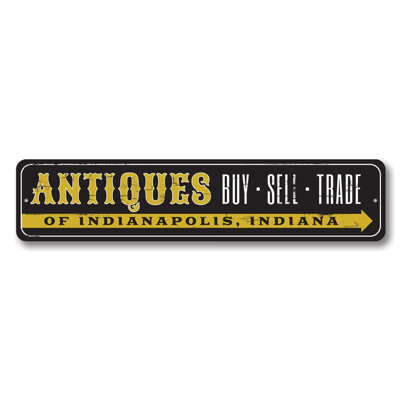 Antique Trade Aluminum Sign