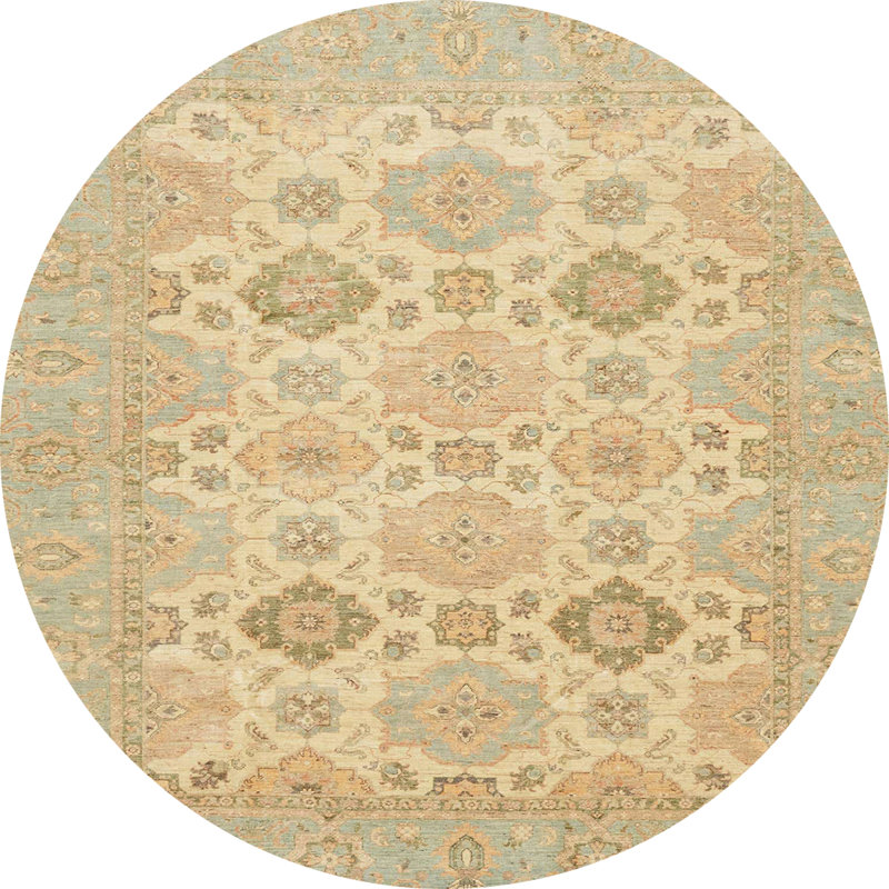 Abstract Indoor Rug, Round 4'