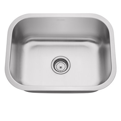 24" L X 18" W X 9" D Single Basin Stainless Steel Undermount Kitchen Sink