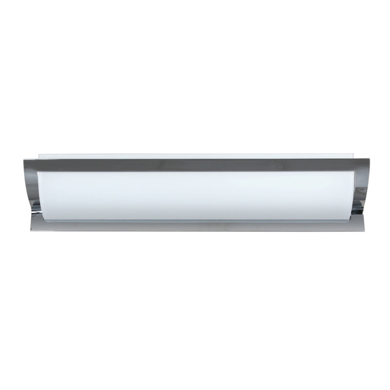 Elana Flush Mounted Sconce, Chrome, 6.25" H x 26.5" W, Halogen
