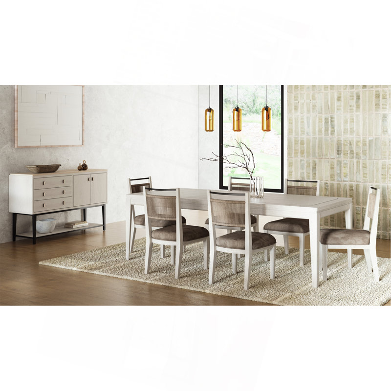 Chaise à dossier en corde, Blanc