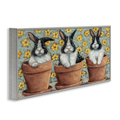 «Three Bunnies in Pots» par Sara G. Designs
