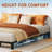 8 in Bed Frame Heavy Duty Metal Platform Bed Frame with Durable Iron Slat Support and Legs No Box Spring Required No Screws Needed Support Up to 800 LBS-1510118546-1510118545