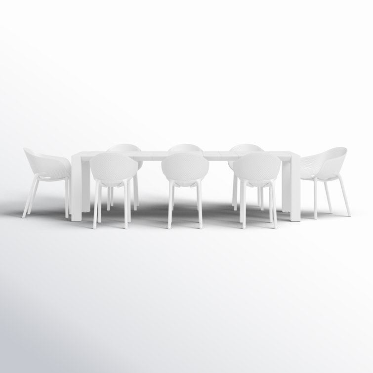 Farrah Rectangular 8 - Person Outdoor Dining Set