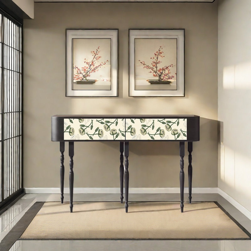 Retro Elegant Console Table, 31.5" H x 47.24" W x 15.75" D