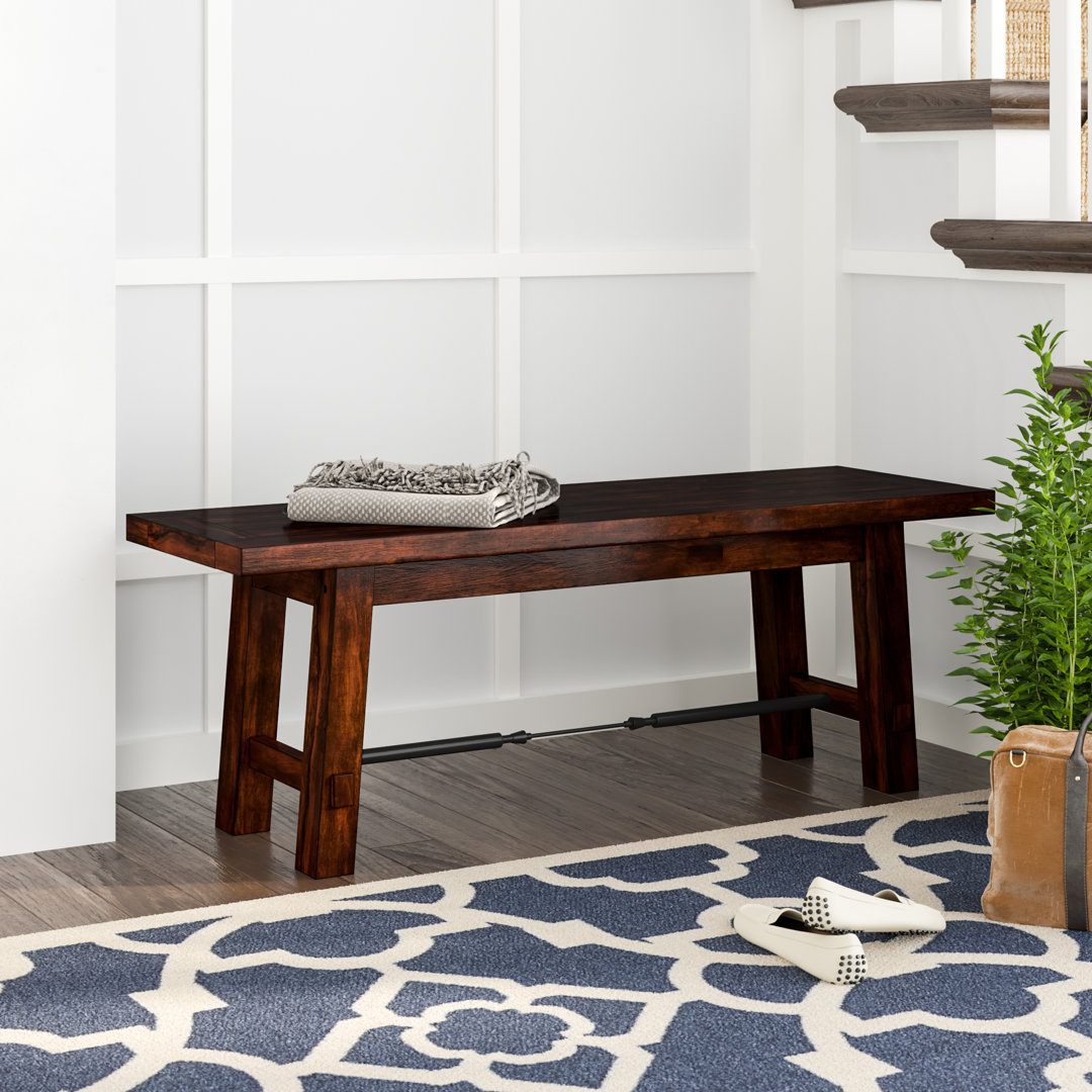Husnayn Solid Wood Bench Union Rustic