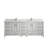 Aberdeen 84'' Double Bathroom Vanity with Quartz Top-94240505-74716250