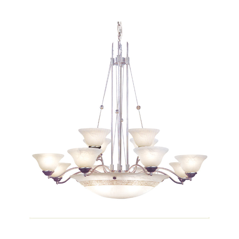 Lustre classique/traditionnel 15 lumières ombré