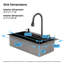 Évier de cuisine encastré à simple cuve en acier inoxydable 30 po x 18 po Topcraft
