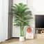 Adcock Artificial Palm Tree in White Planter-128604201