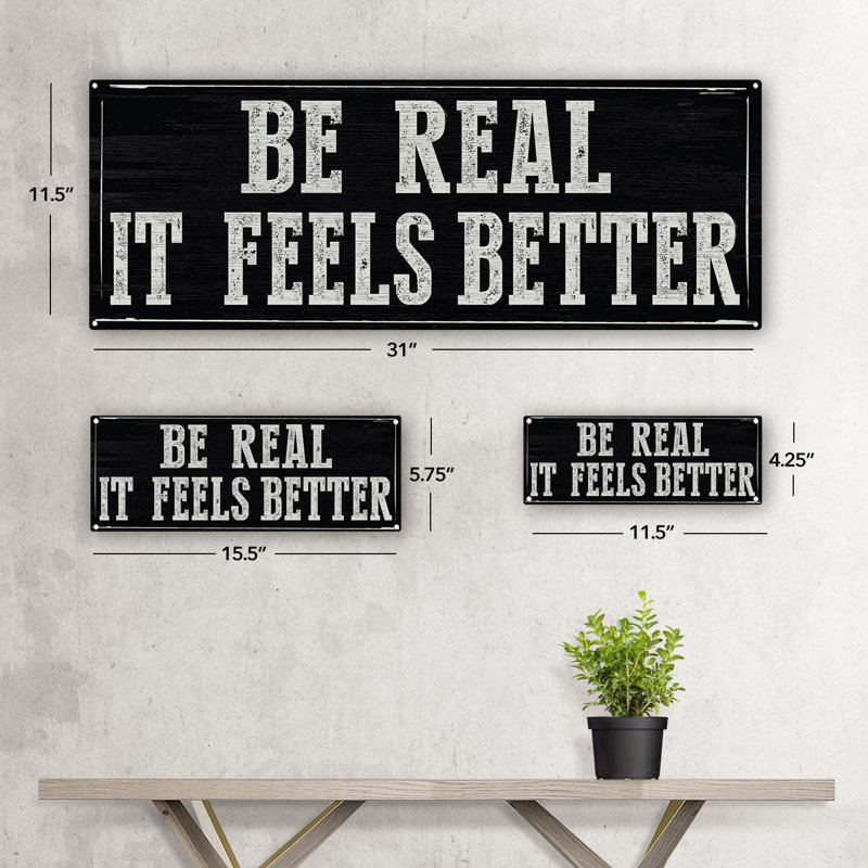Wall Decor on Metal, 5.75" H x 15.5" W x 0.04" D