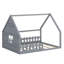 Lit maison avec fenêtre et clôture, DEL-12573701