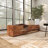 Wood Block Rectangular Bench with Elevated Base