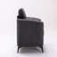 Fauteuil d'appoint rembourré en tissu 39 po gris