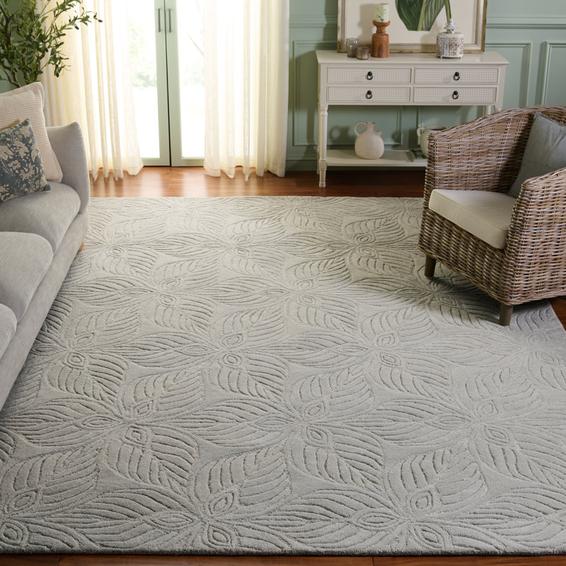 Masani 222 Area Rug In Grey / Ivory, Rectangle 8' x 10'
