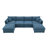 6 Seat Sleeper Sofa Bed With Ottomans,Oversized Indoor Furniture For Living Room-651290207