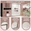 Verre trempé de 44 à 48 po x H 72 po avec film antidéflagrant, porte de douche coulissante double en aluminium, 1/4 po (6 mm), poignée en acier inoxydable, bronze mat-112256170