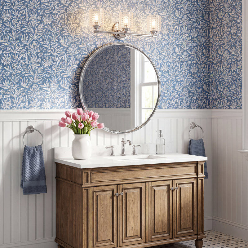 Adley 3 - Light Dimmable Vanity Light, Heritage Brass