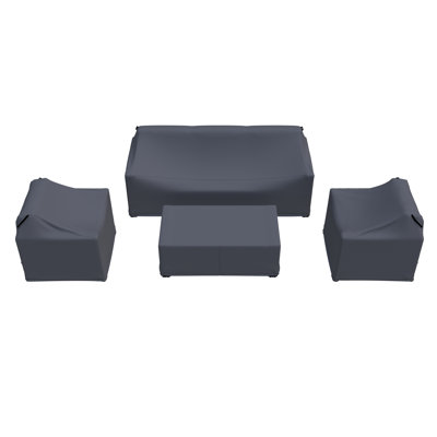 Jayton Outdoor Conversation Set Group Seating Patio Furniture Covers by Birch Lane
