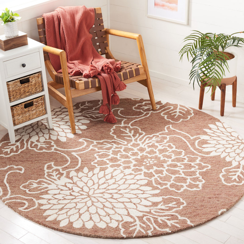 Tapis Jardin / Ivoire Jardin 602, Rond 6 pi