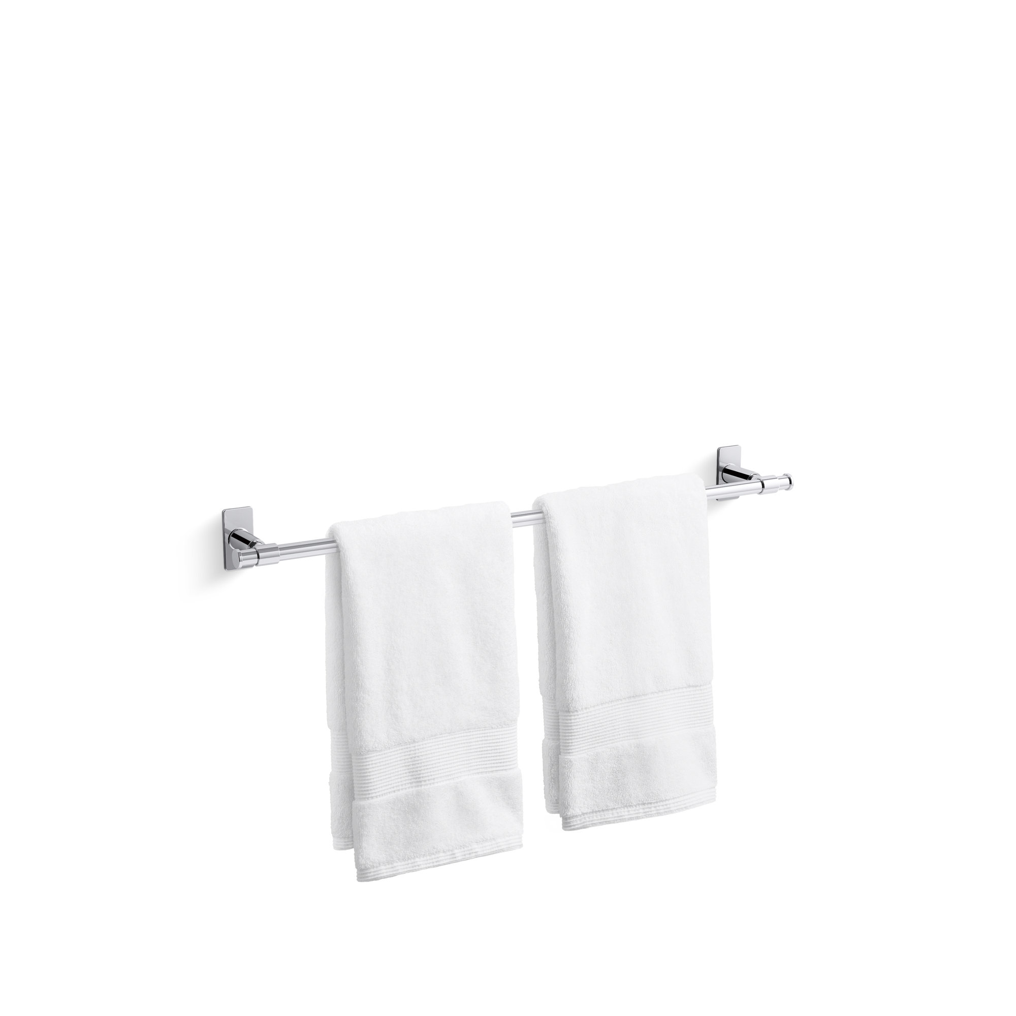 Castia by Studio McGee Towel Bar, 2.5" H x 24" W x 3.25" D, Polished Chrome