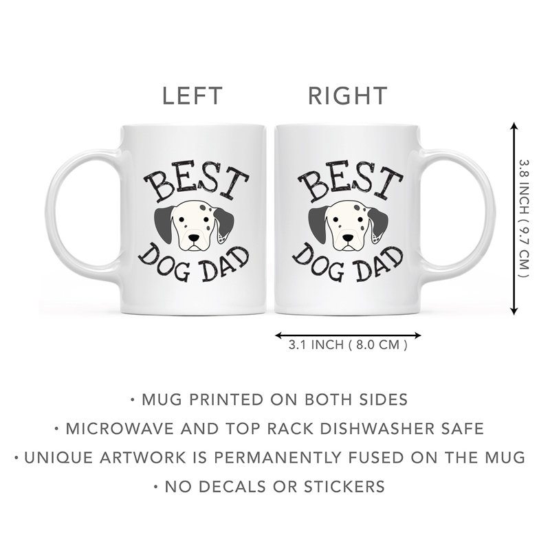 Tasse à café Best Dog Dad, Dalmate