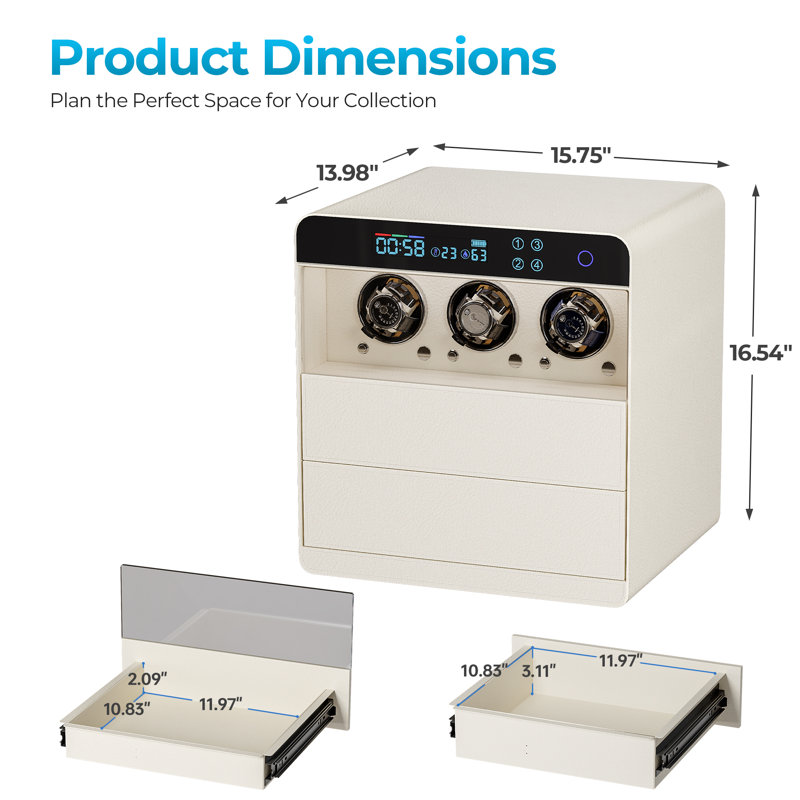 Watch Winder Jewellery Organizer Box