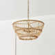 Foley 3 Light Rattan Dimmable Pendant