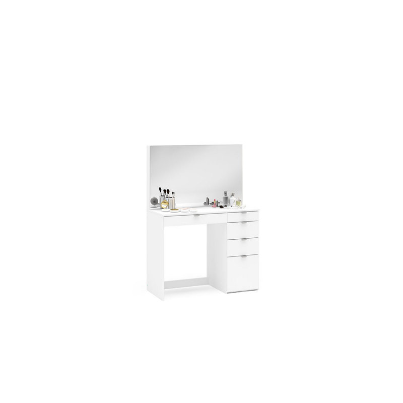 Cottesmore Dressing Table with Mirror, Matte White