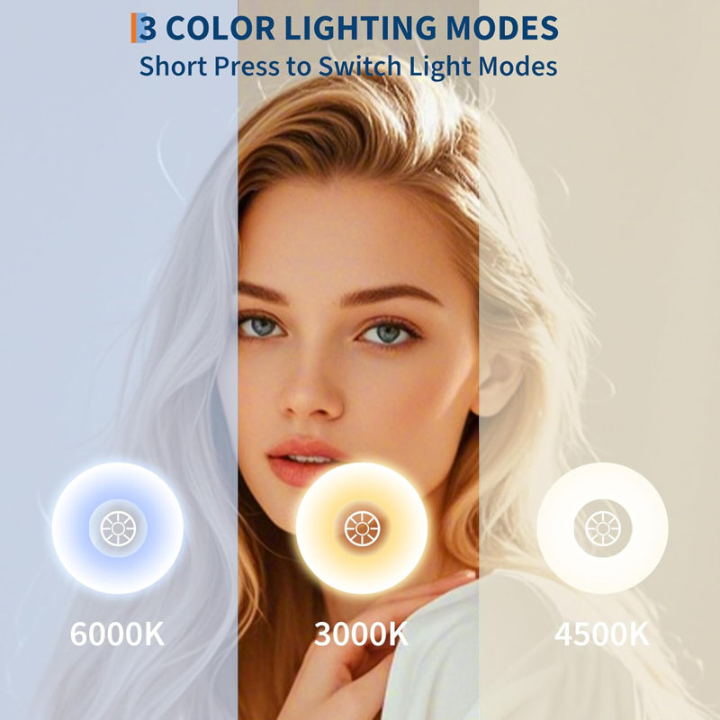Arched LED Bathroom Mirrors with Anti-Fog, with Frontlit and Backlit Dimmable LED Mirror for Bathroom, 3 Color Temperature Bathroom Mirror, Hanging or Leaning