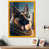 Impression dorée sur toile encadrée