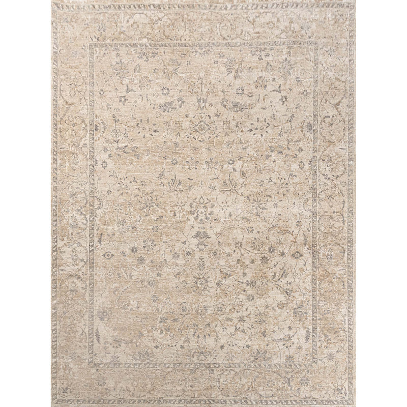 Tapis noué à la main, Rectangle de 5 pi x 8 pi