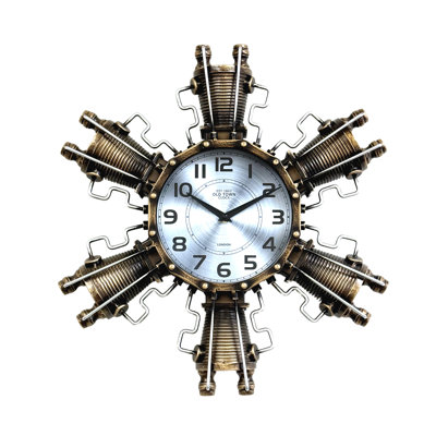 Horloge murale en métal