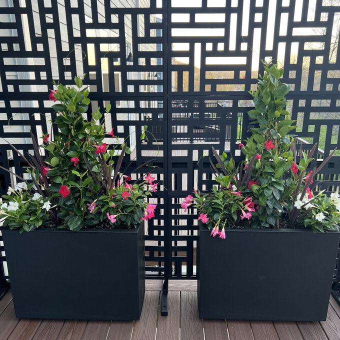 Veradek Brooklyn Blumenkasten Rechteckig – Aus Recyceltem Kunststoff, Frost- Und UV-beständig, Für Fensterbank Oder Tisch