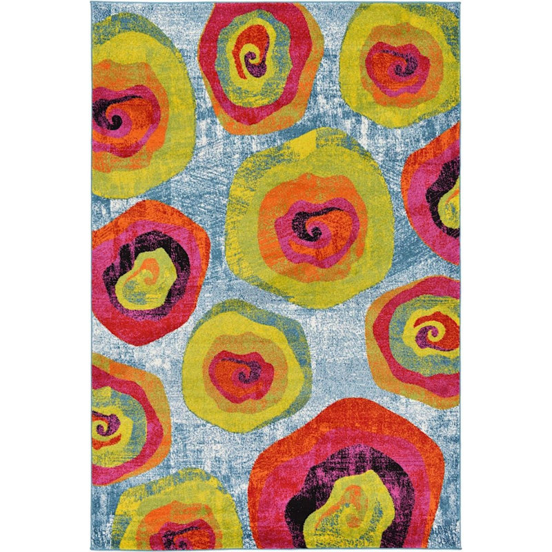 Tanguay Abstract Indoor Rug, Rectangle 6' x 9'