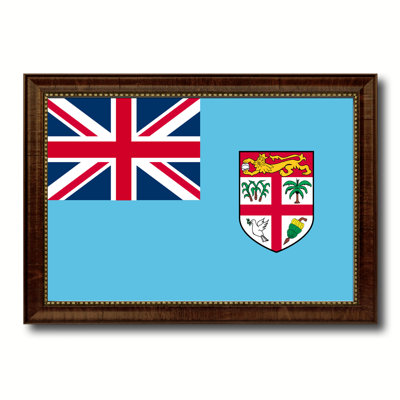 Fiji Country Flag on Canvas on Canvas