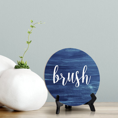 Enseigne de table Brush avec chevalet
