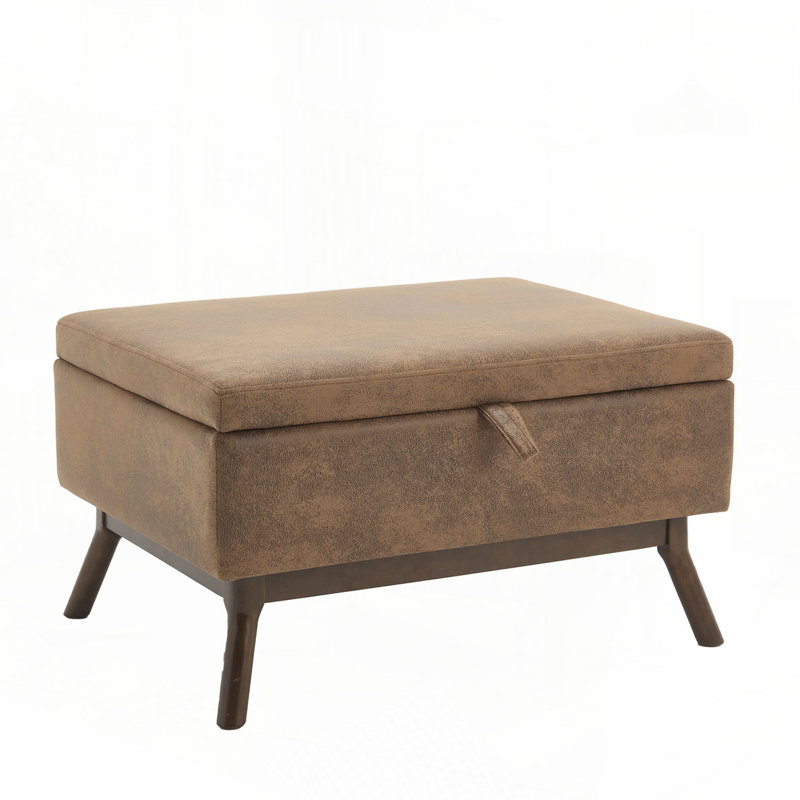 Storage Coffee Table,Ottoman, Coffee Microsuede
