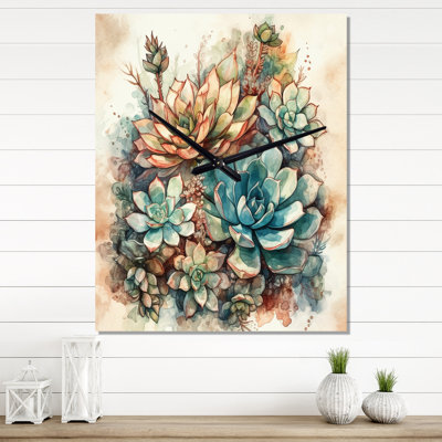 Horloge murale Ilomay - Floral Cactus